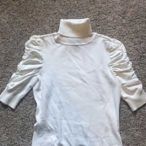 White Turtle-neck
